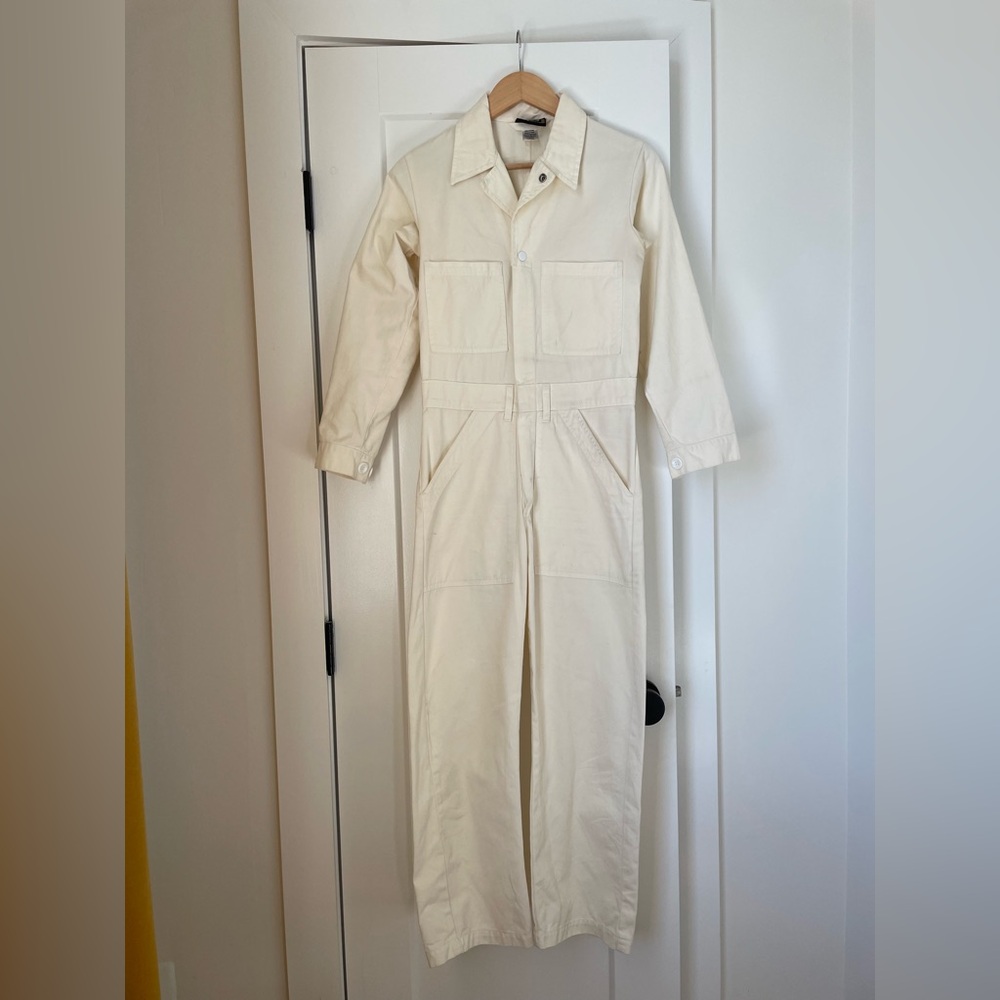 Big Bud Press XS long sleeve jumpsuit, vintage tee white